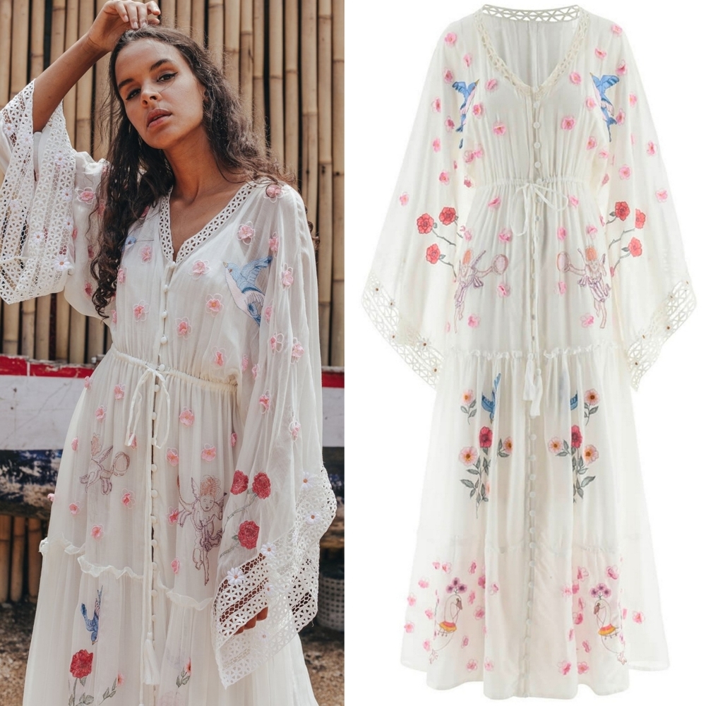 NWT XL Fillyboo Bohemian Maternity Wedding Dress